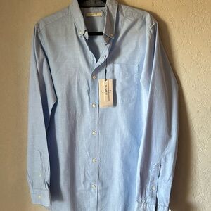 NWT Jack & Jones Slim Fit Dress Shirt | Light Blue | Size M | Work/Smart Casual
